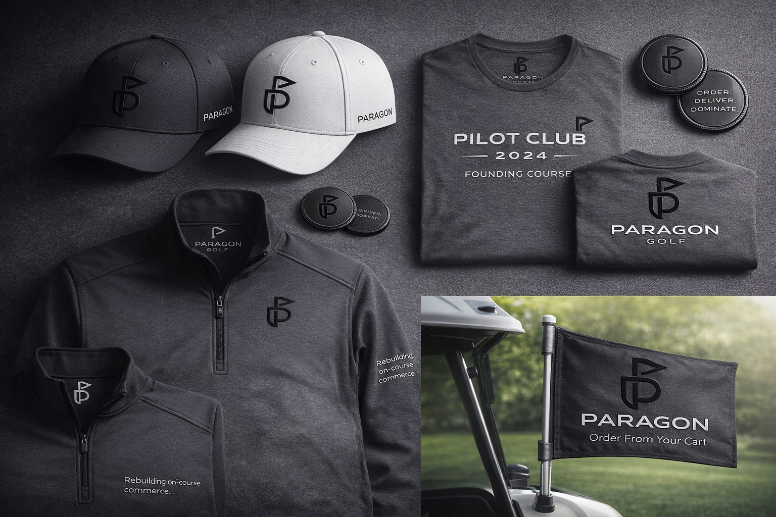 Paragon Golf branded apparel and accessories